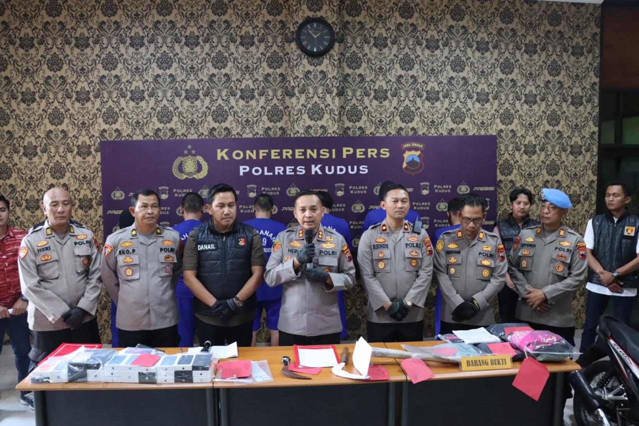 Polres Kudus Ungkap 6 Kasus Premanisme dalam Operasi Aman Candi 2025