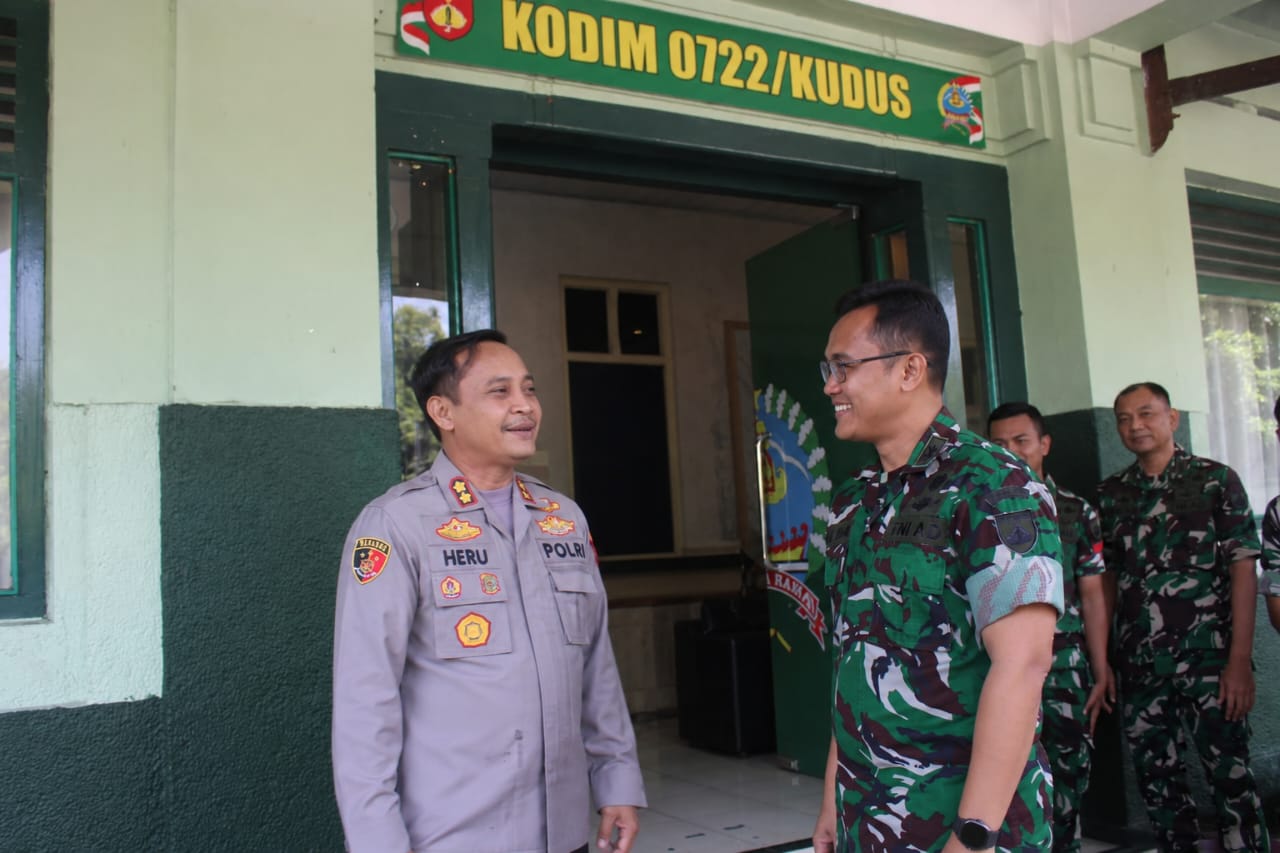 Jaga Kondusivitas Wilayah, Kapolres Kudus dan Dandim 0722 Pererat Soliditas